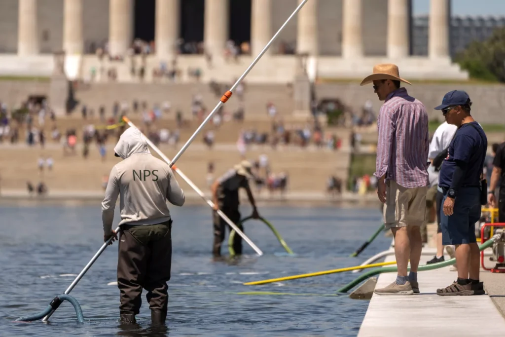 Reflecting Pool vandalism sparks crackdown