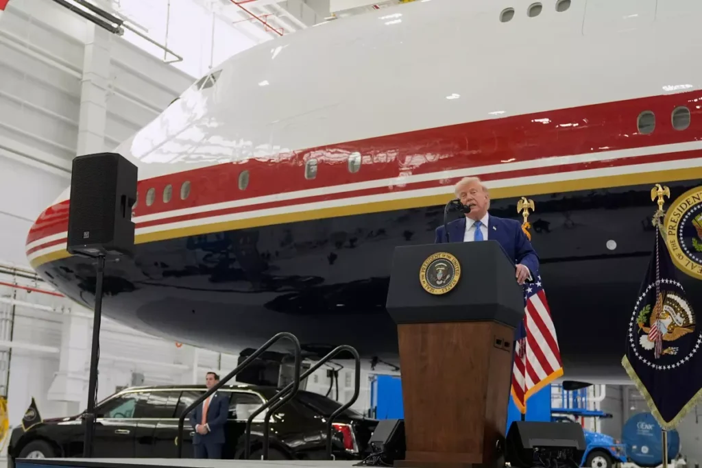 Trump Air Force One Jet Unveiled in Maryland News