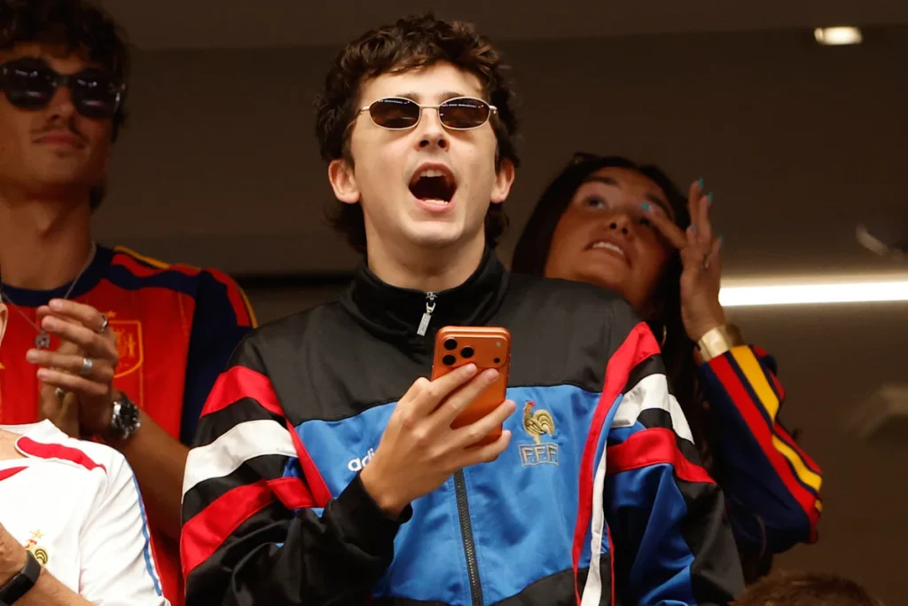 Timothee Chalamet World Cup Surprise Moment Timothee Chalamet World Cup Surprise Moment