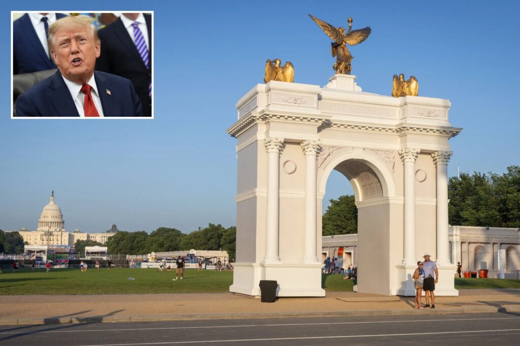 Trump Arch Security Plan Draws Criticism